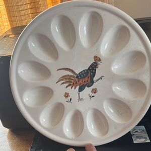 Rooster Deviled Egg Plate